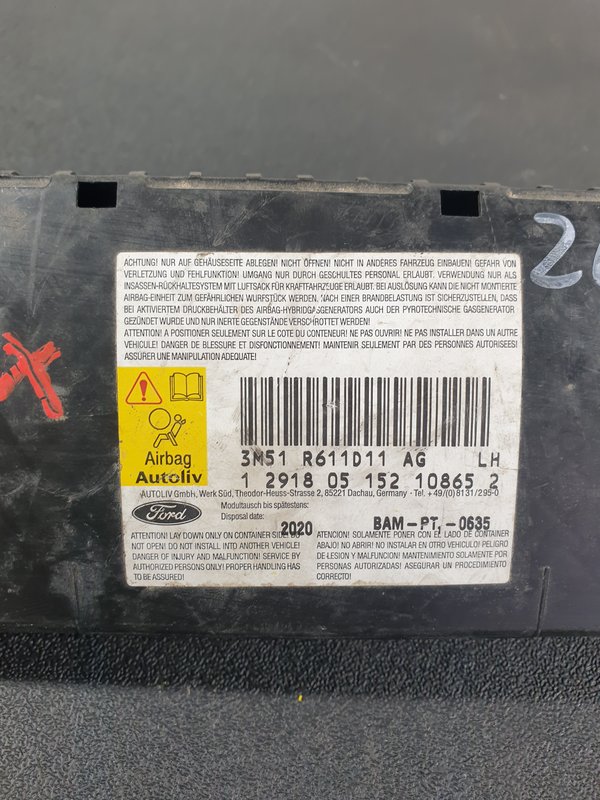 Airbag Banco Ford Mondeo MK 4 F.E 3M51R611D11AG