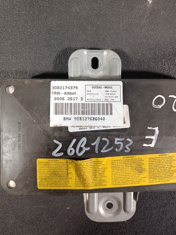 Airbag Banco BMW 3 E46 Esquerdo 30821743709
