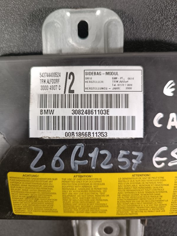 Airbag Banco BMW E46 Esquerdo 30824861103E