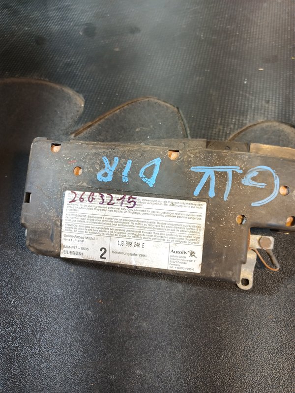 Airbag Banco VW Golf IV DIREITO 1J3880240