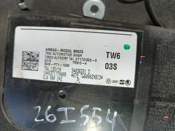 Airbag Banco SEAT IBIZA IV DIREITO 6J0880242