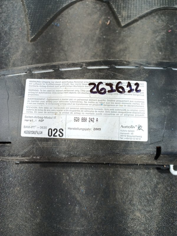 Airbag Banco VW POLO IV DIREITO 6Q0880242A