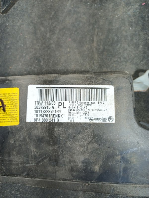 Airbag Banco AUDI A3 ESQUERDO 8P4880241B