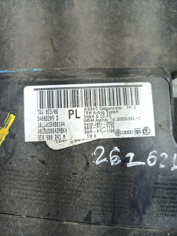 Airbag Banco AUDI A4 ESQUERDO 8E0880241M