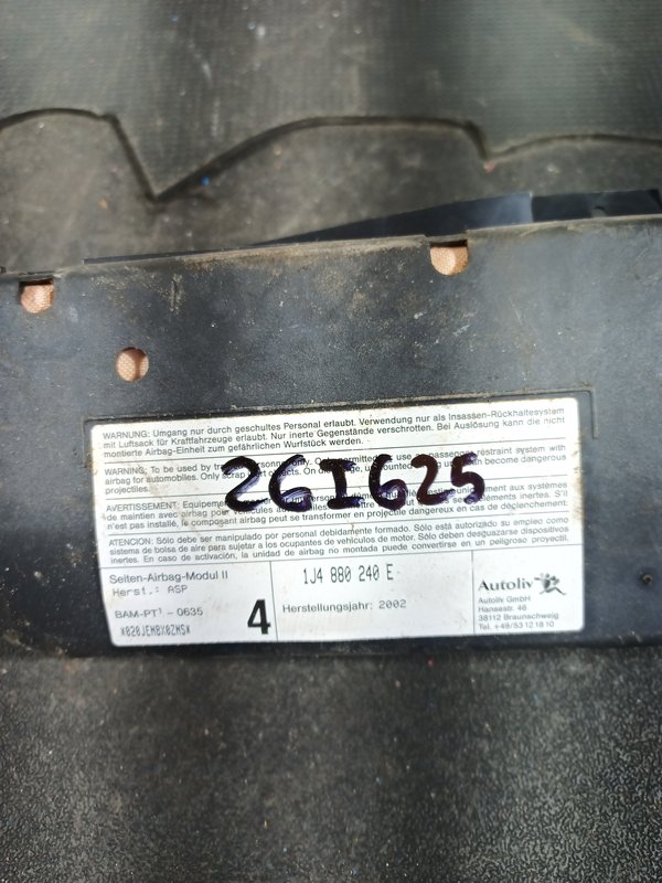 Airbag Banco VW Golf IV DIREITO 1J4880240E