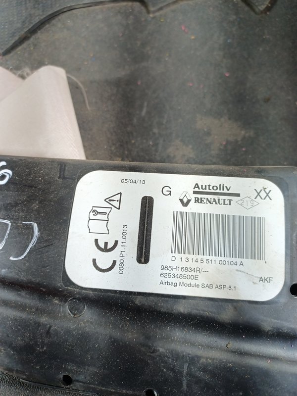 Airbag Banco RENAULT CLIO IV ESQ 985H16834R
