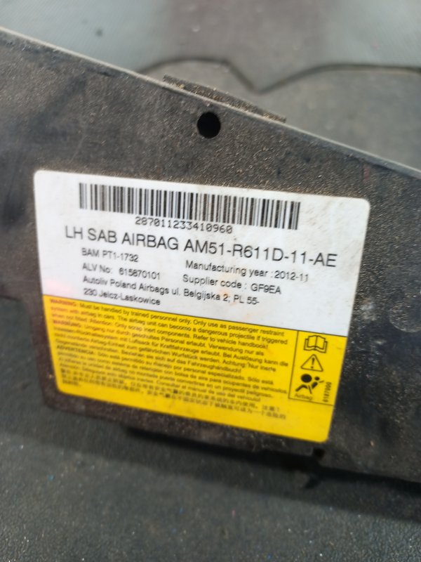 Airbag Banco FORD FOCUS III FE AM51-R611D-11-AE