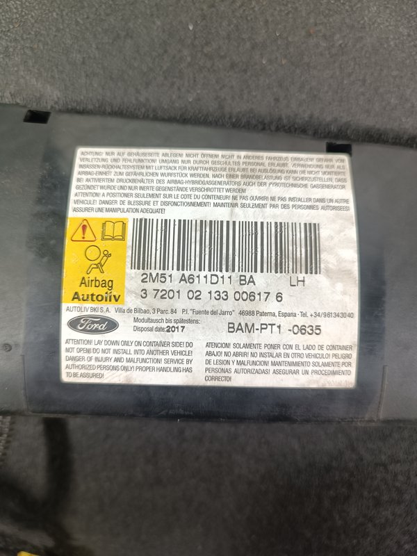 Airbag Banco Ford Focus II ESQUERDO 2M51A611D11BA