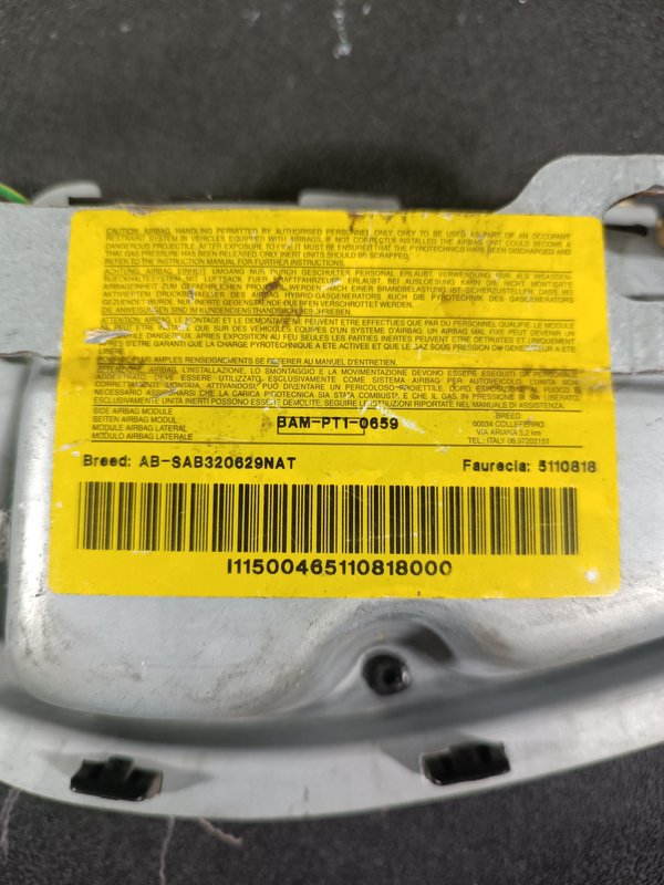 Airbag Banco PEUGEOT 307 Esquerdo 5110818