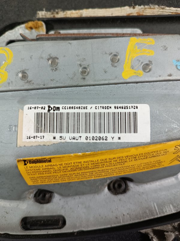 Airbag Banco Citroen C3 I Esquerdo CC100540ZQE