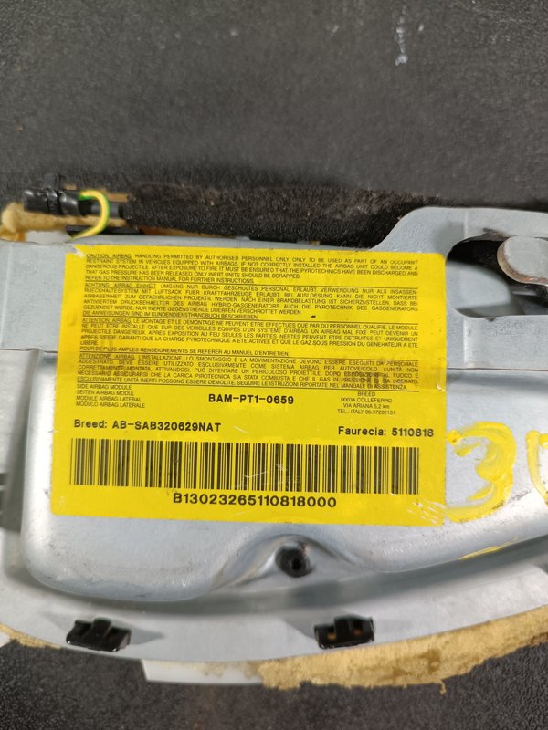 Airbag Banco Peugeot 307 Esquerdo ABSAB320629NAT