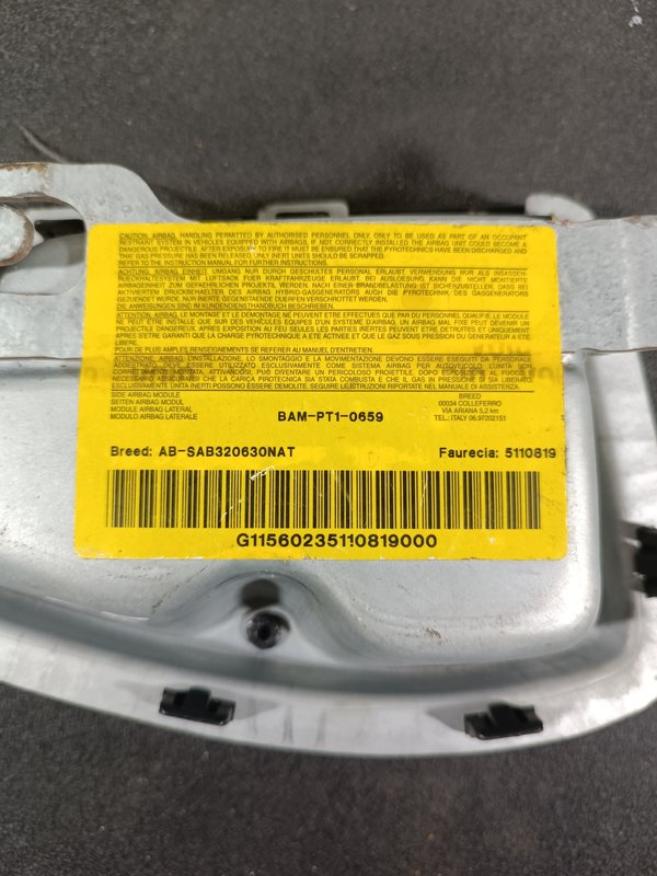 Airbag Banco Peugeot 307 Direito ABSAB320630NAT
