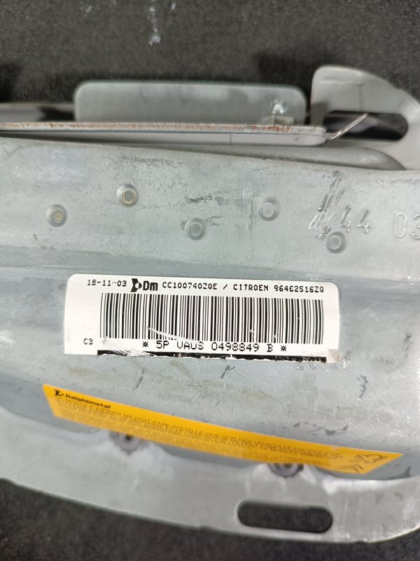 Airbag Banco Citroen C3 F.Direito 96462516ZQ