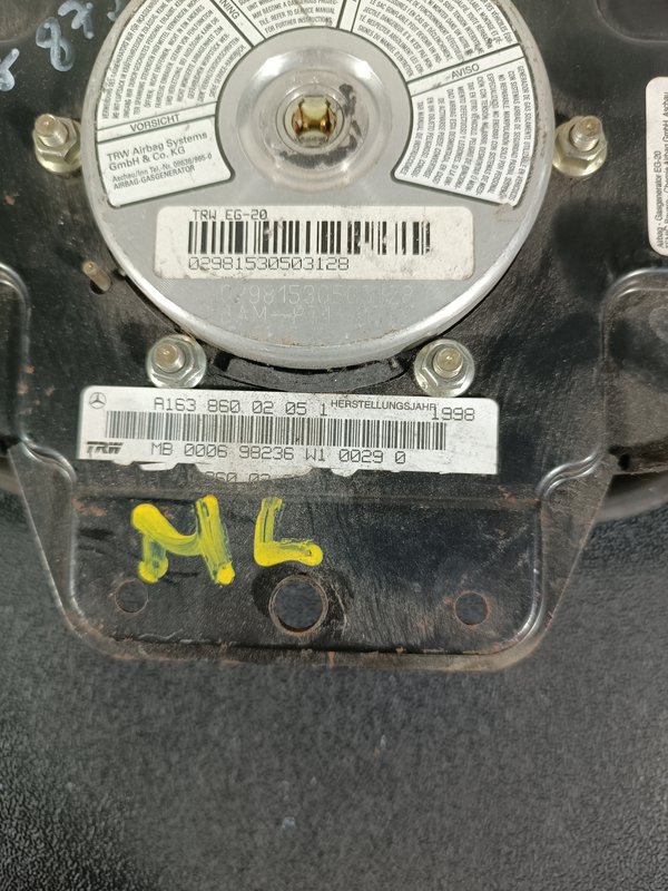 Airbag Banco Mercedes ML W163 Direita A16386002051