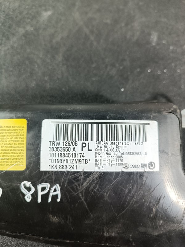 Airbag Banco VW GOLF PLUS ESQUERDO 1K4880241