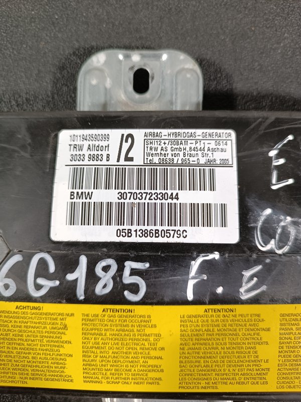 Airbag Porta BMW E46 Cabriolet 307037233044
