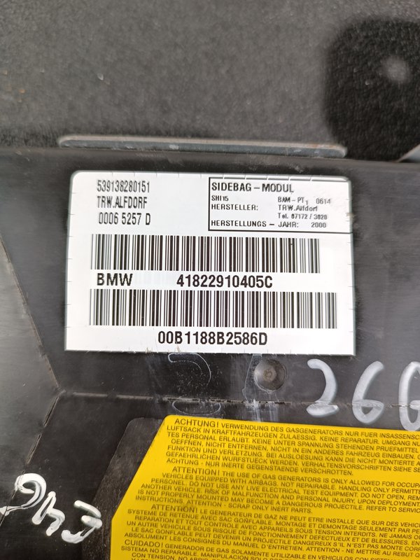 Airbag Porta BMW Serie 3 E46 41822910405C