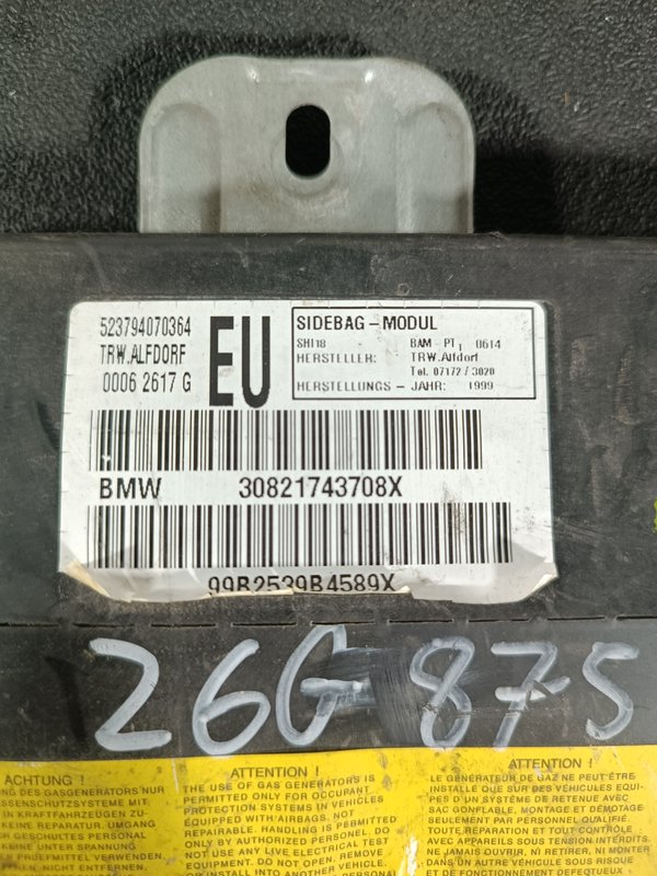 Airbag Porta BMW 3 E46 F.E 30821743708X
