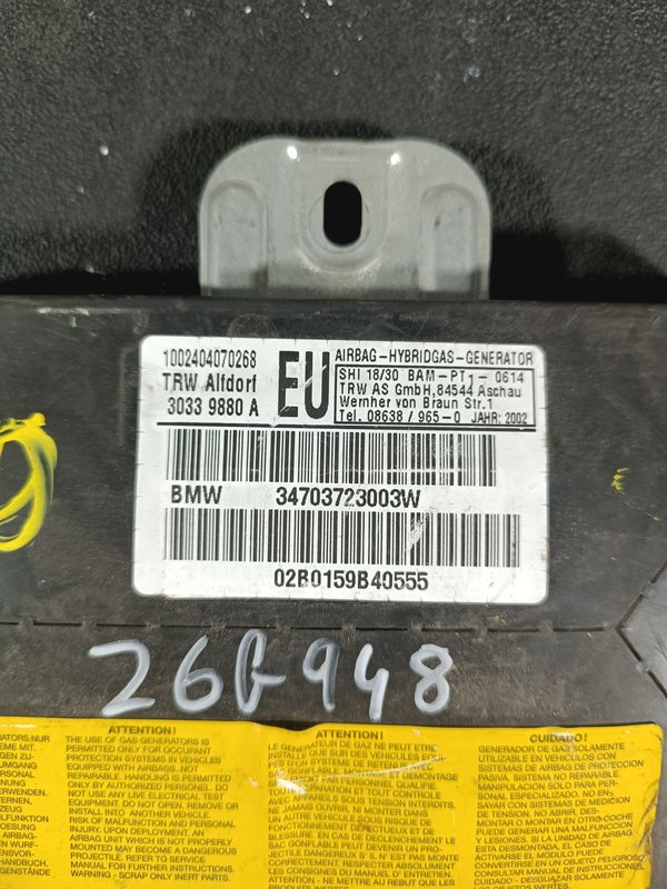Airbag Porta BMW 3 E46 F.D. 34703723003W
