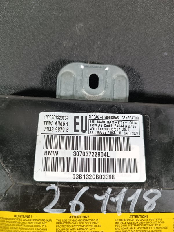 Airbag Porta BMW 3 E46 F.E 30703722904L