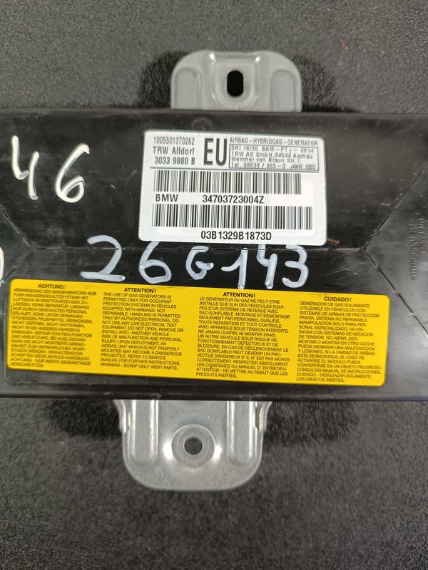 Airbag Porta BMW E46 F.D. 34703723004Z