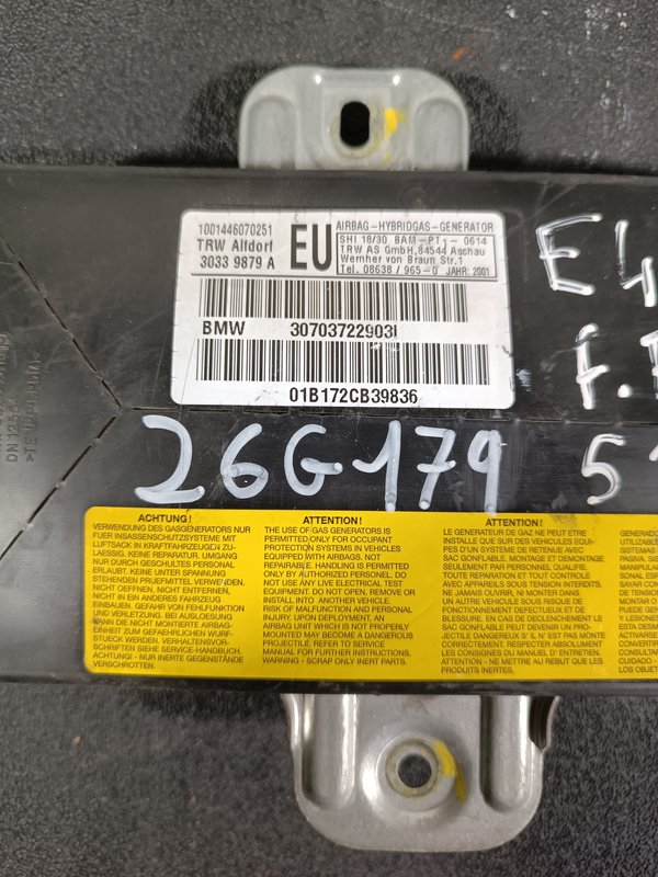 Airbag Porta BMW 3 E46 F.E 30703722903I