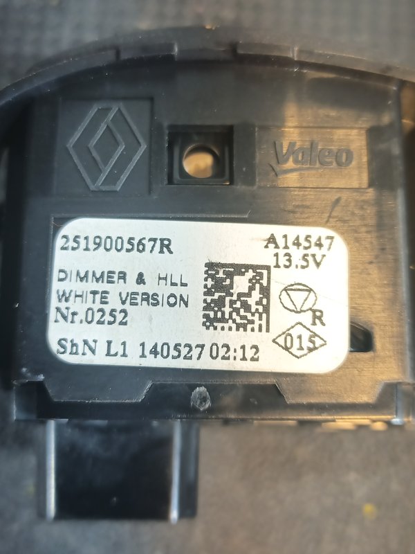 Botao Luz RENAULT 251900567R