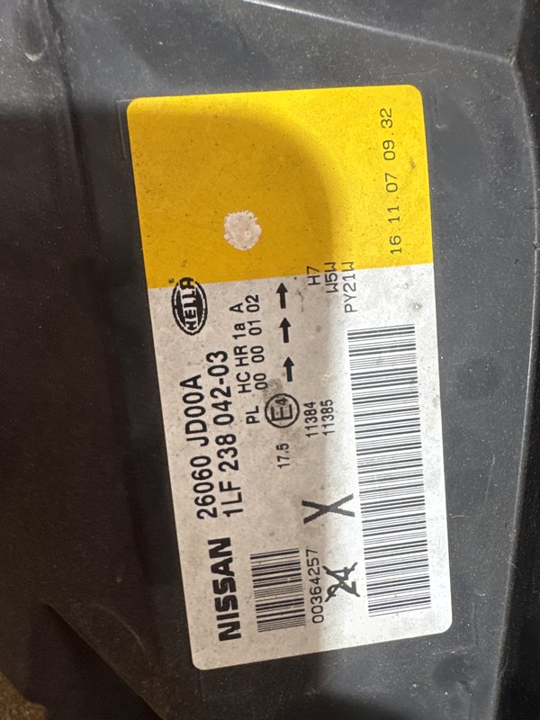 Farol Frontal Nissan Qashqai J10 Esquerda 26060JD00A