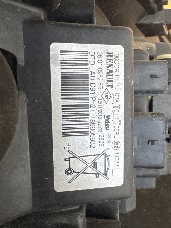 Farol Renault Laguna III Coupe Direito 260109626R XENON