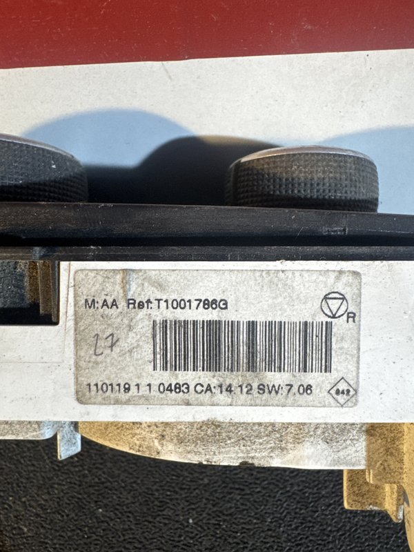 Botao de Sofagem Renault Megane III T1001786G
