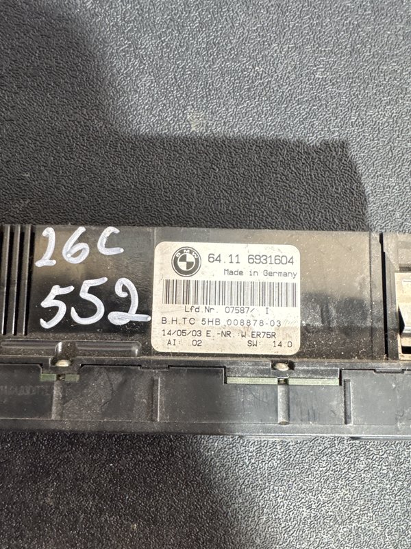 climatronic BMW E46 64118382445