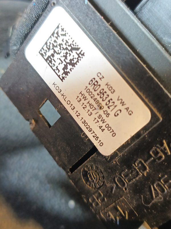 Comutador Manetes Piscas Escovas Grupo VAG 6R0953521G