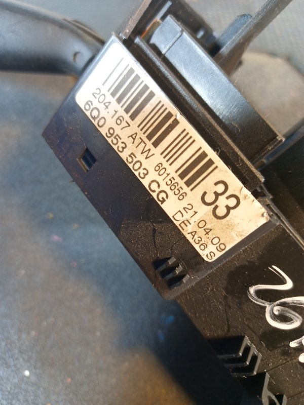 Comutador Manetes Piscas Escovas Grupo VAG 6Q0953503CG