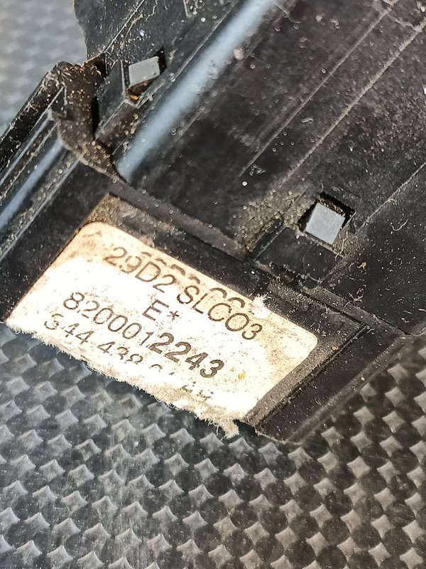 Comutador Manetes (Piscas e Escovas) RENAULT 34443801AR