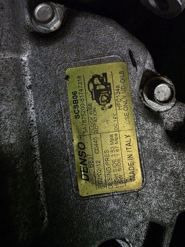 Compressor AC Fiat 1.2 5A78775200