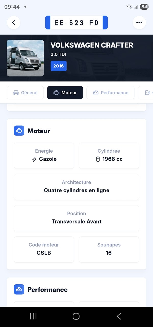 Motor VW Crafter CSL