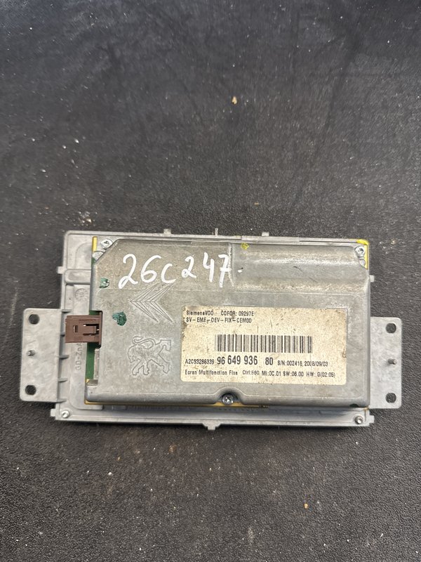 Display Radio Grupo PSA Ecra Multifuncoes PSA 9664993680