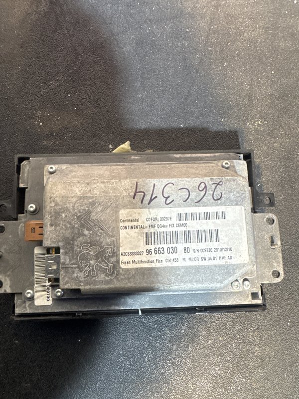 Ecra Multifuncoes PSA 9666303080