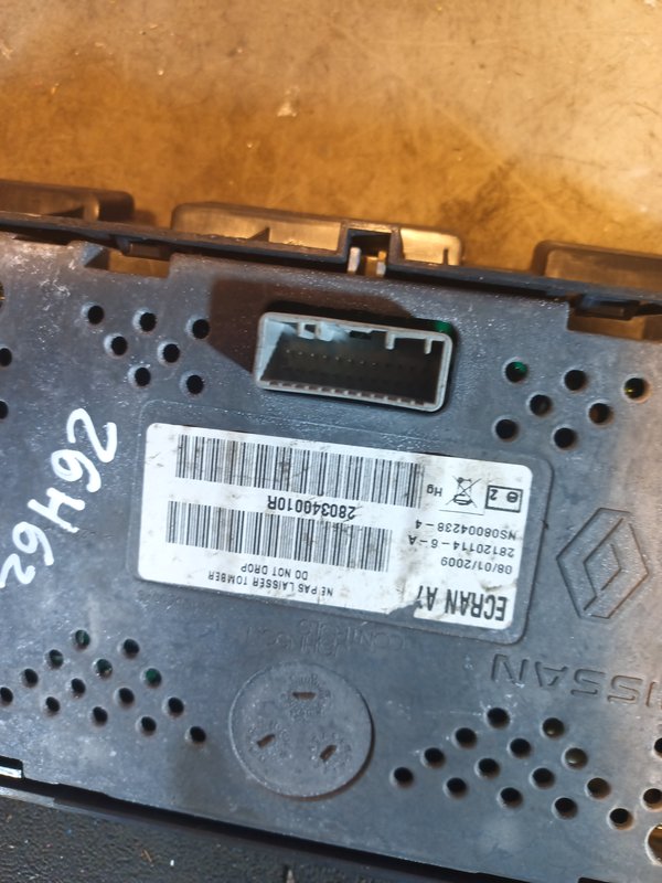 Display Radio RENAULT 280340010R