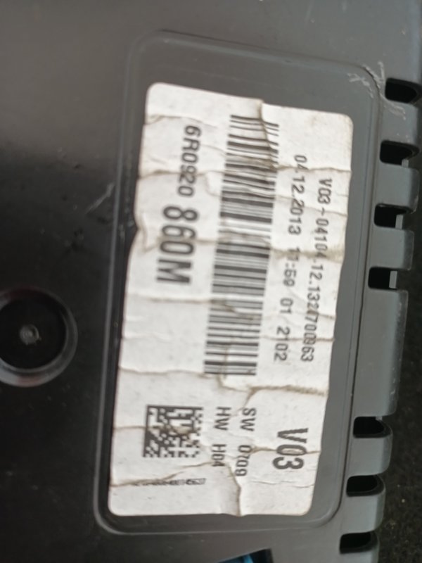Quadrante VW POLO 6R0920860M