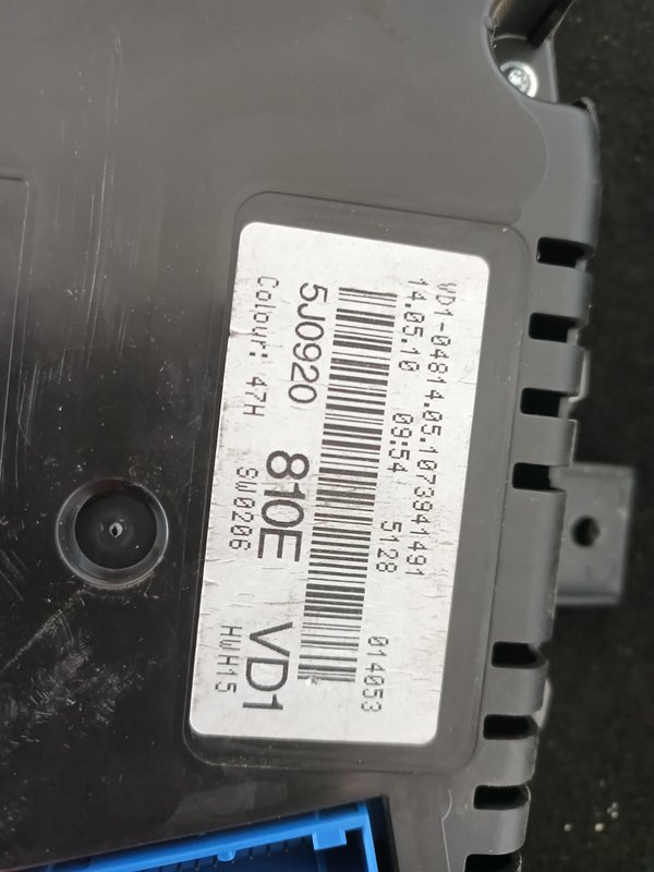 Quadrante SKODA FABIA 5J0920810E