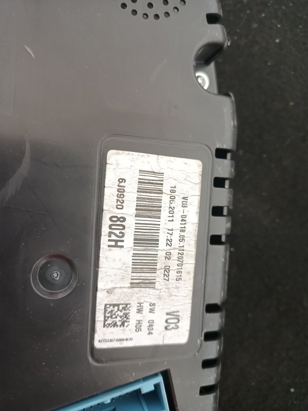 Quadrante SEAT IBIZA 6J0920802H