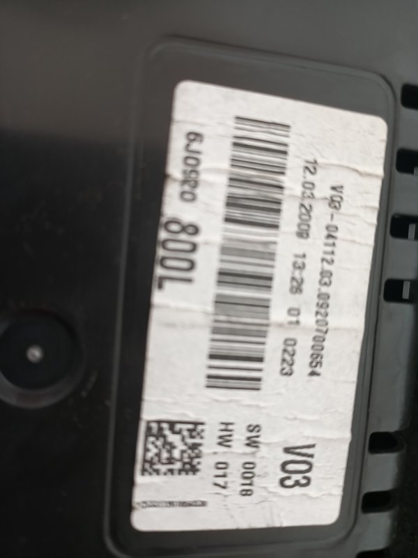 Quadrante SEAT IBIZA 6J0920800L