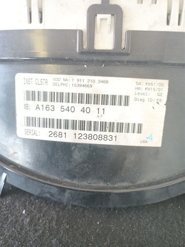 Quadrante MERCEDES A1635404011