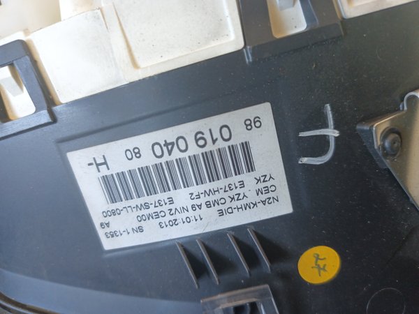 Quadrante PEUGEOT 208 9801904080H