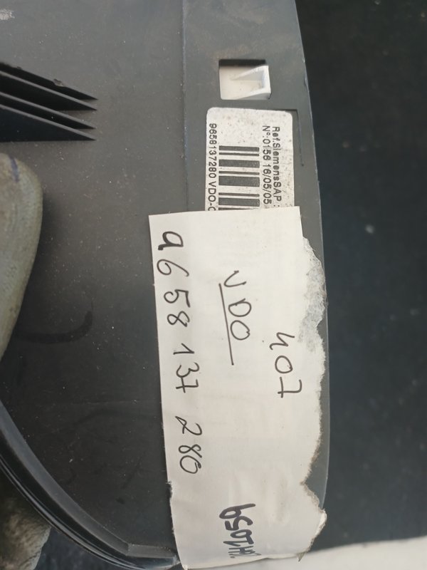 Quadrante PEUGEOT 407 9658137280