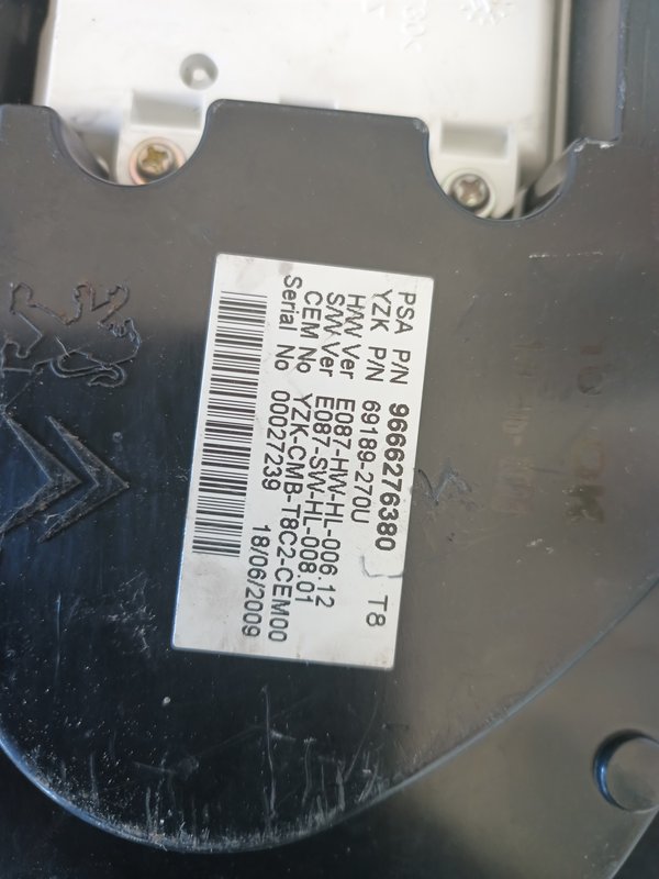 Quadrante PEUGEOT 3008 9666276380
