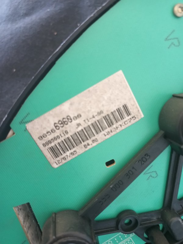 Quadrante PEUGEOT 206 9656696080