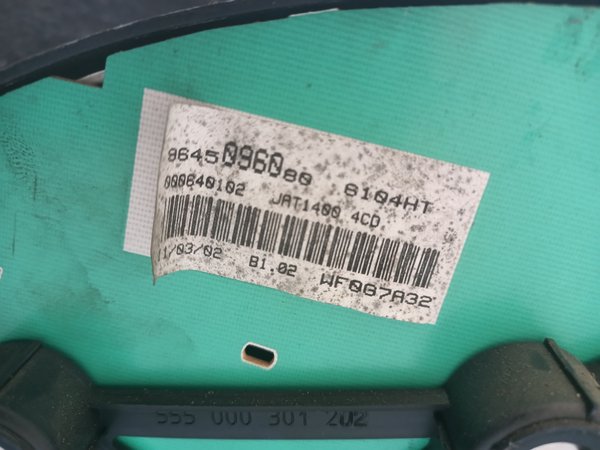 Quadrante PEUGEOT 206 9645096080