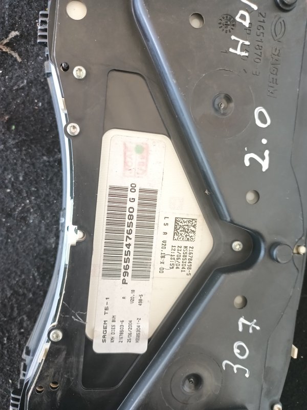 Quadrante PEUGEOT 307 9655476580G00
